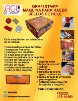 Se Venden Maquinas para Hacer Sellos de Hule